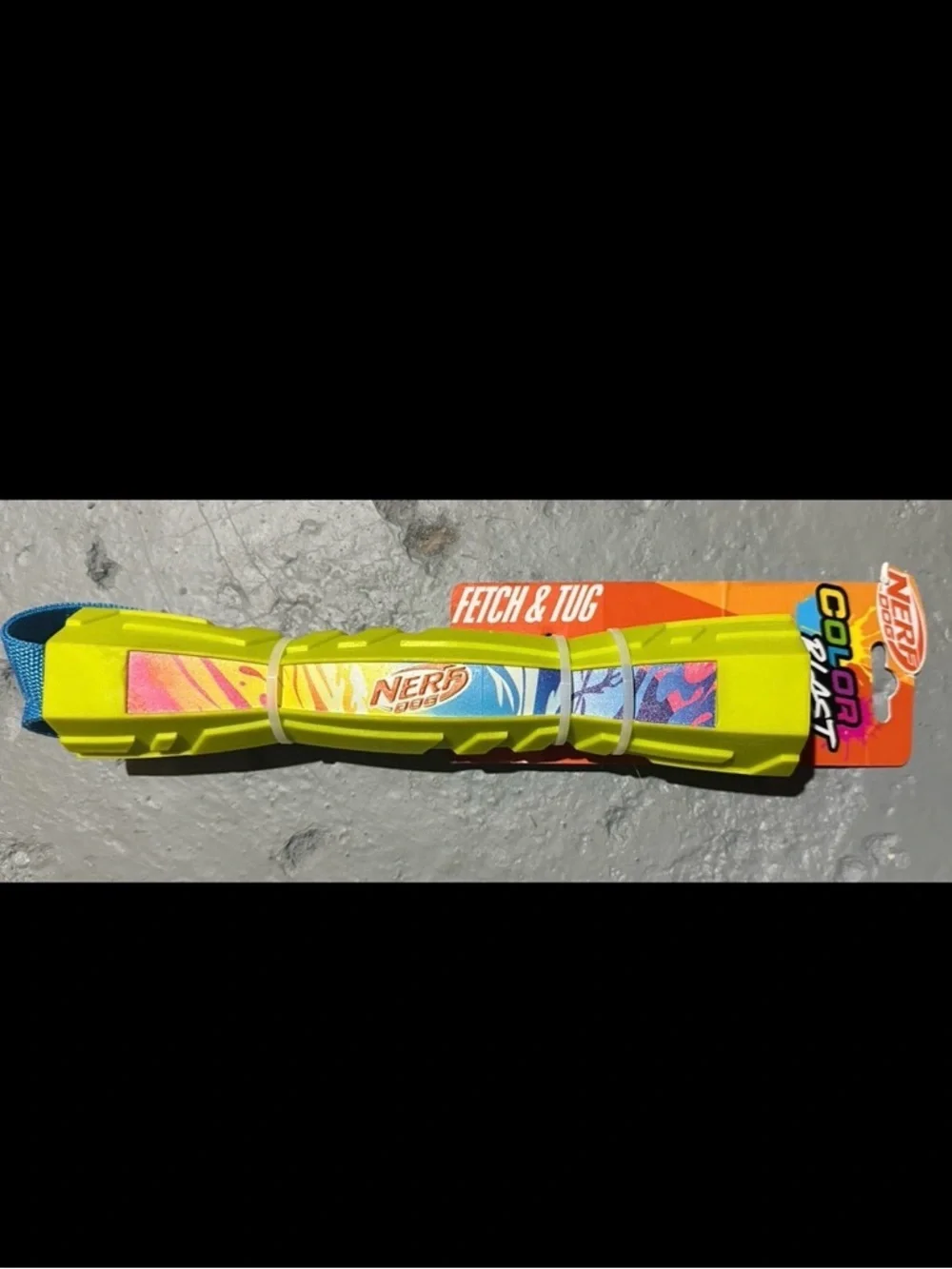 Nerf Yellow Fetch & Tug Dog Toy